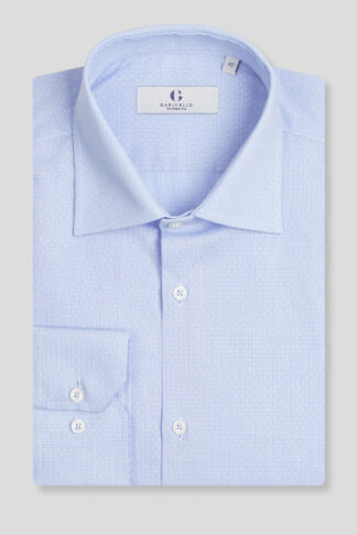 Plava Jacquard casual slim fit košulja (753M)