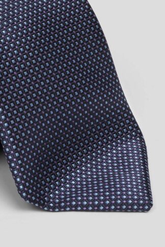 Teget kravata sa svetloplavim detaljima
