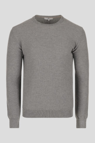 Sivi džemper O izrez