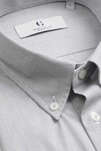 Siva prugasta BD košulja regular slim fit 705S