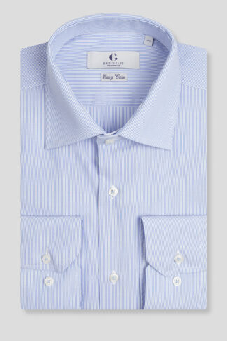 Easy care plava prugasta košulja classic fit (764C)