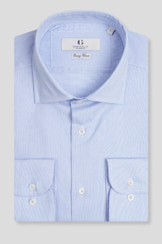Easy care plava prugasta košulja casual slim fit (769B)