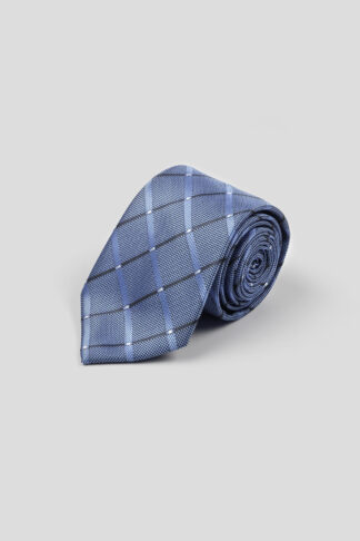 Plava karo kravata