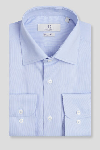 Plava žakard easy care košulja slim fit 761e