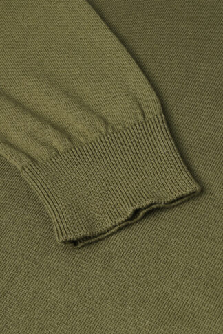 Zeleni lagani pamučni džemper sa kragnom 131B