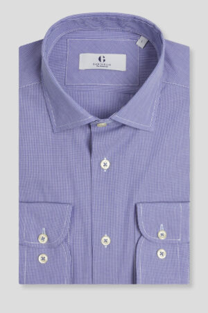 Teget jacquard košulja slim fit 753O