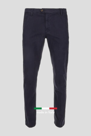 Teget pantalone od twill pamuka slim kroja