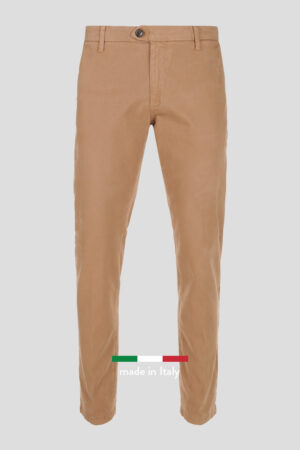 Oker pantalone od twill pamuka slim kroja