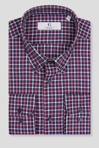 Teget bordo karirana BD košulja regular slim fit 705V