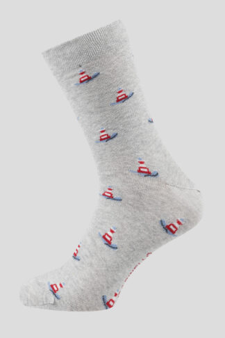 Sive čarape sa motivom svetionika