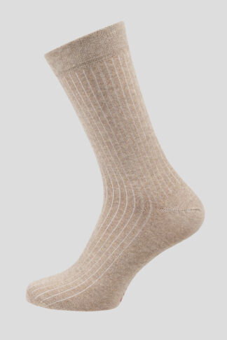 Bež rebraste čarape