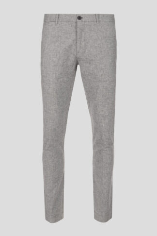 Melanž sive Chino pantalone lan/pamuk 470L