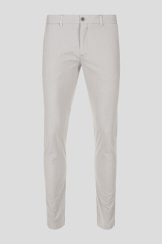 Cream Basket Weave Chino pantalone 470L