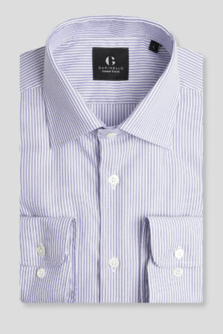 Teget prugasta Double twist košulja 732I