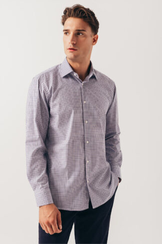 Ljubičasta karirana košulja classic fit 764G