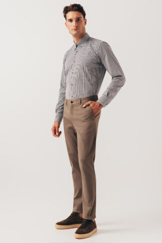 Zeleno-teget karirana BD košulja regular slim fit (782A)