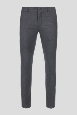 Karirane plave Chino pantalone 470N