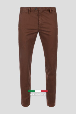 Braon chino pantalone slim fit 491A