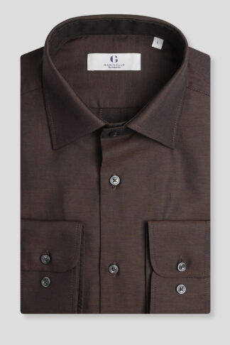 Braon košulja slim fit (761J)