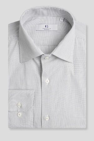 Siva prugasta košulja classic fit (764H)