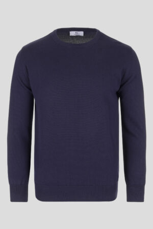 Lagani pamučni teget džemper 121C