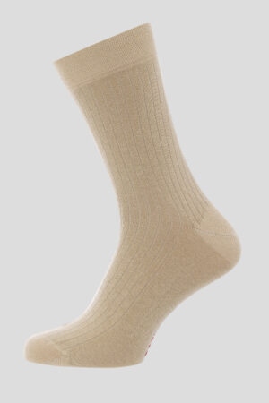 Bež rebraste čarape