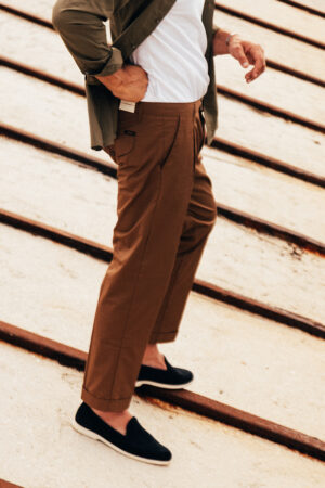 Lagane Capri braon pantalone 480A