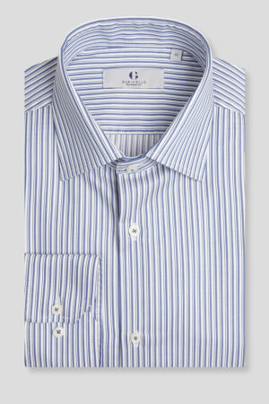 Plava double-stripes košulja classic fit 764J