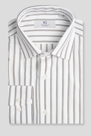 Braon double-stripes košulja classic fit 764J