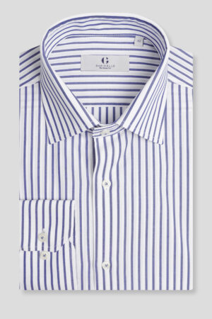Teget prugasta košulja classic fit 764J