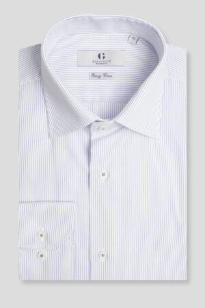 Bela košulja sa sitnim prugama classic fit 764J