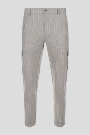 Sive vunene Cargo pantalone 474C