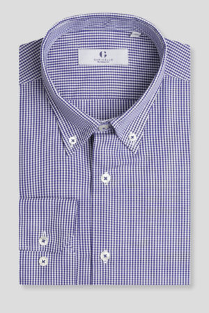 Plava karirana košulja BD classic fit 543A